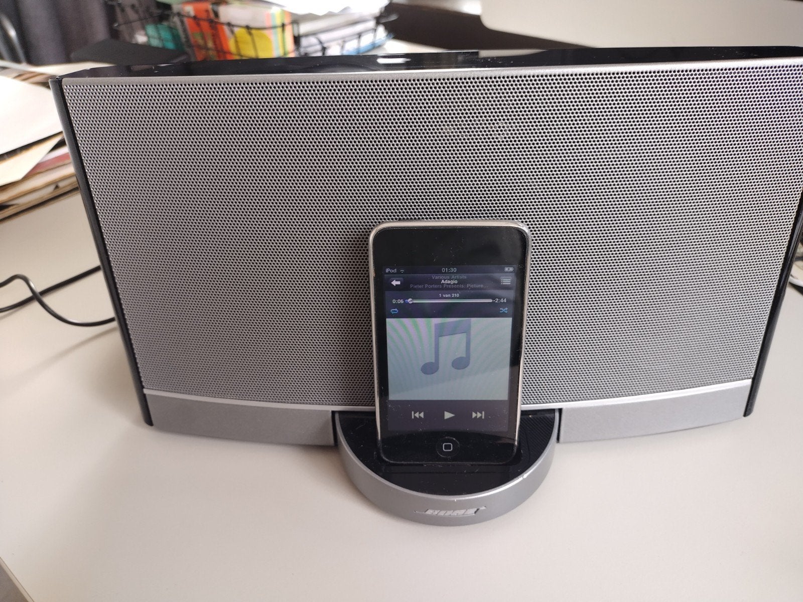 Bose Sounddock avec télécommande et iPod 8 Go, Enlèvement ou Envoi
