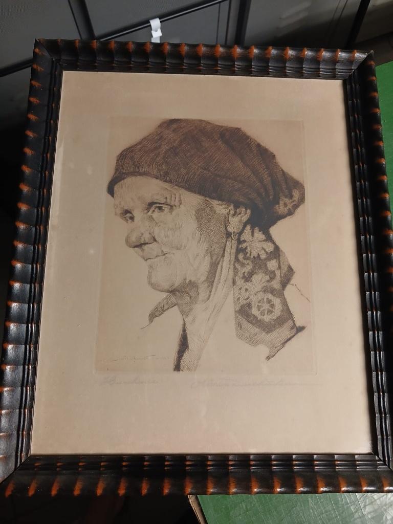 gravure signée Olivier Duchateau, Enlèvement ou Envoi