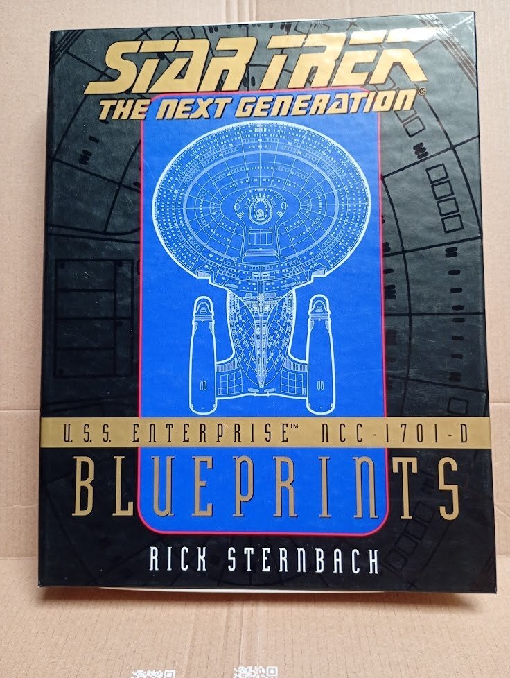 Star Trek : Les plans de l'entreprise TNG U.S.S. (1996), Enlèvement ou Envoi, Utilisé, TV, Photo ou Carte