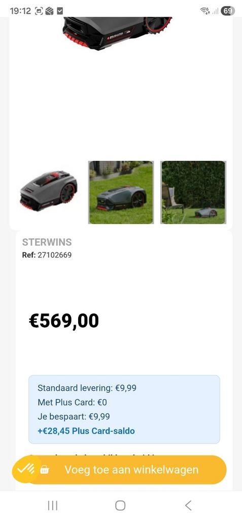 Nieuwe grasrobot robotmaier, Ophalen