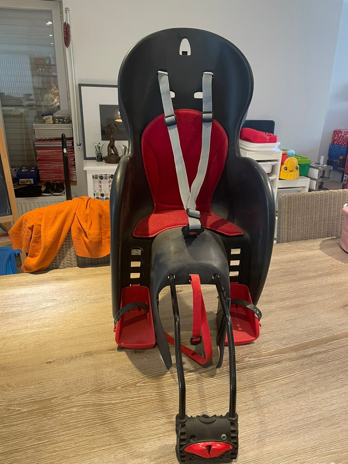 Fietstoel, Fietsen en Brommers, Fietsaccessoires | Fietsstoeltjes, Ophalen, Achterzitje, 9 t/m 36 kg, Gebruikt