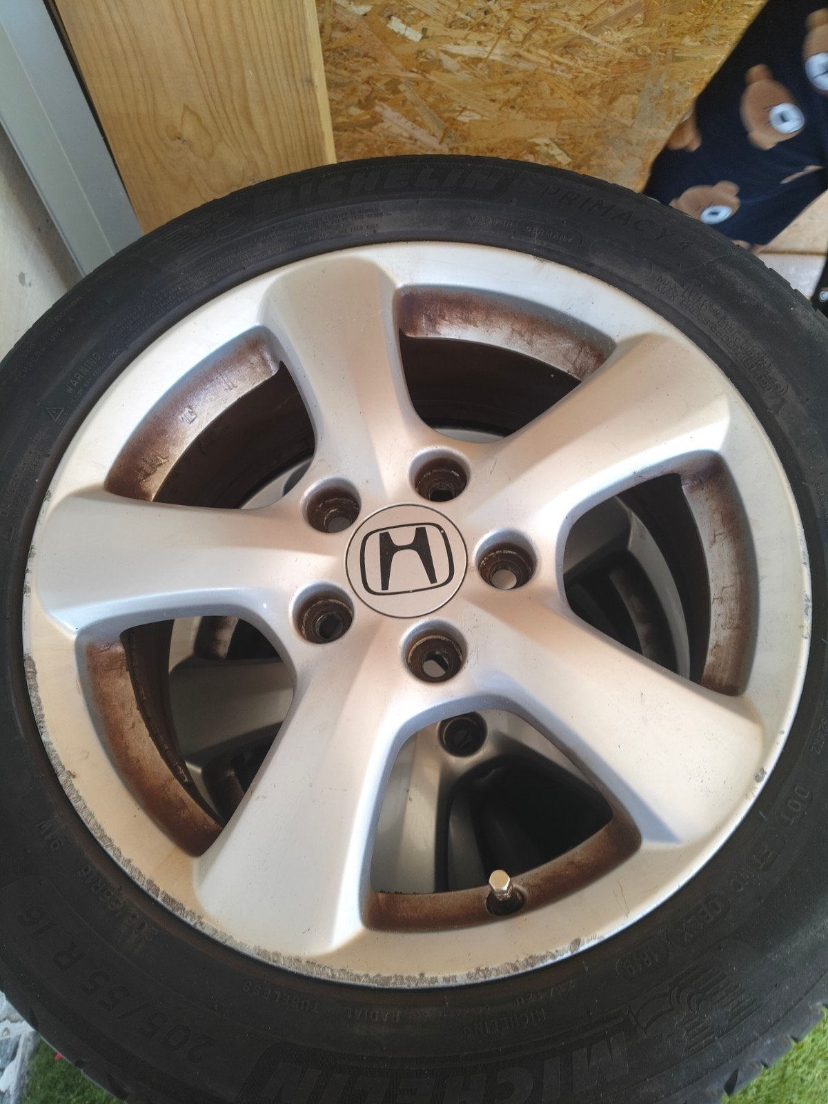 Jantes Honda original avec pneus, Pneus et Jantes, 16 pouces, Pneus été, Enlèvement