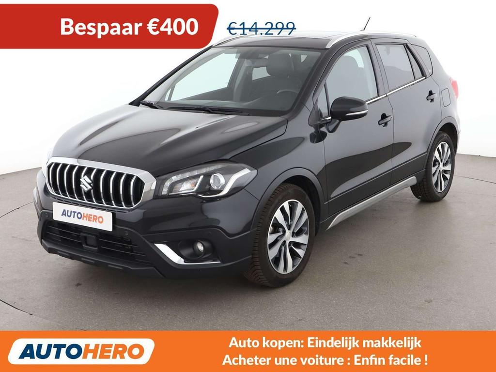 Suzuki S-Cross 1.4 BoosterJet Mild-Hybrid Comfort+ 4x4, Auto's, Automaat, Adaptive Cruise Control, Gebruikt, Zwart