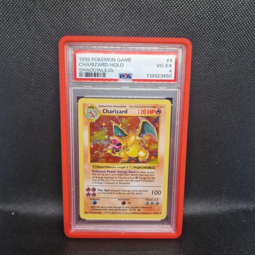 Charizard Holo Base Set Shadowless PSA 4, Ophalen of Verzenden