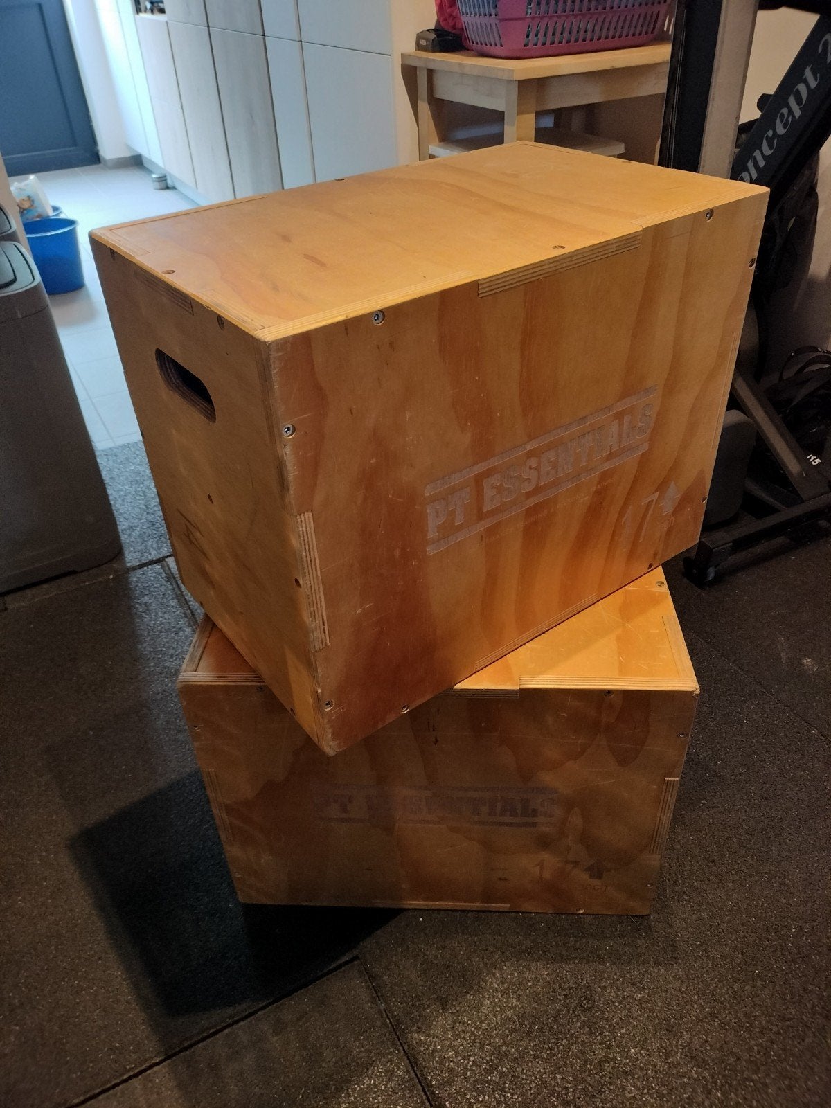 2 X Mini houten plyo box - PT essentials, Ophalen