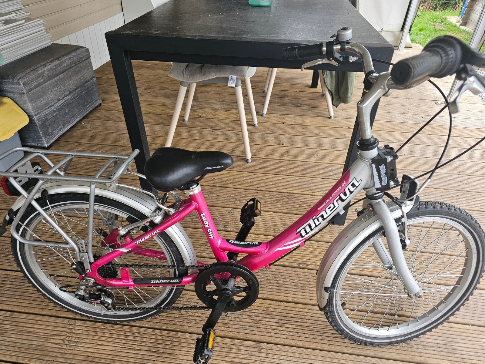 meisjesfiets 20 inch, Ophalen, Gebruikt, Versnellingen, Minerva