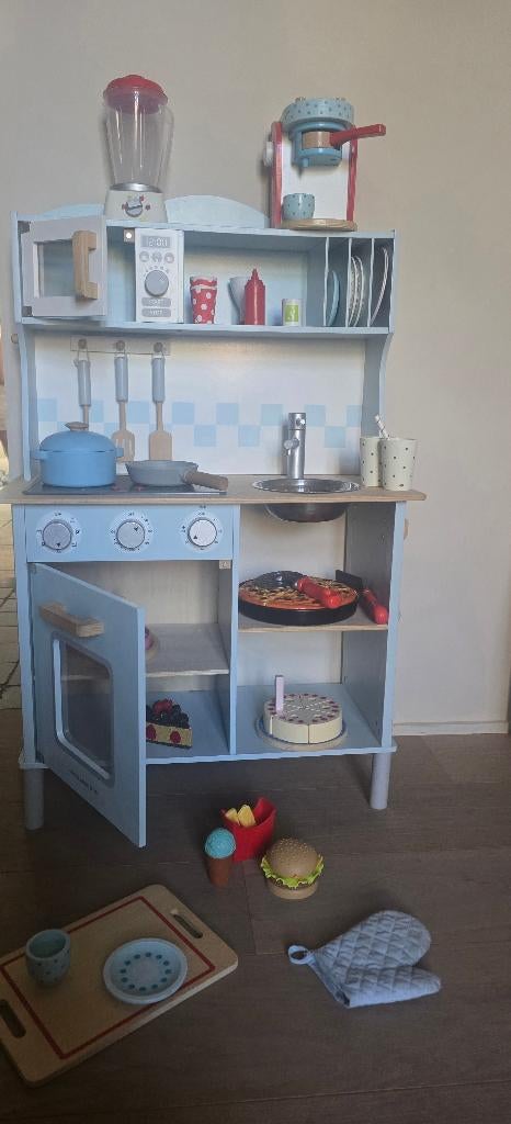 Speelgoed keukentje compleet, Enlèvement, Utilisé, Bois, Jouer à la cuisine