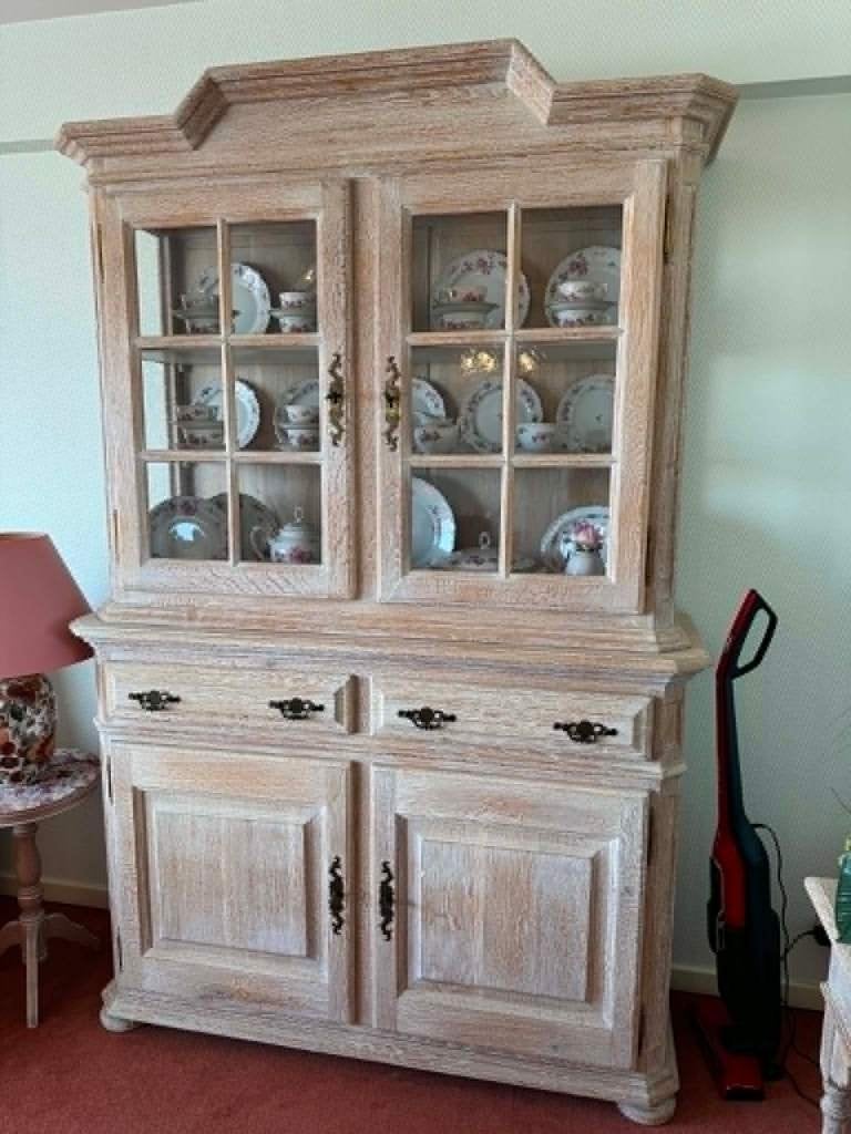 vitrine chêne cérusé, Maison & Meubles, Avec tiroir(s), 25 à 50 cm, Comme neuf, 100 à 150 cm