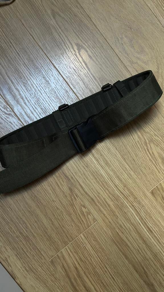 British Army PLCE Olive Green Nylon Webbing Belt, Collections, Enlèvement ou Envoi, Armée de terre, Vêtements ou Chaussures