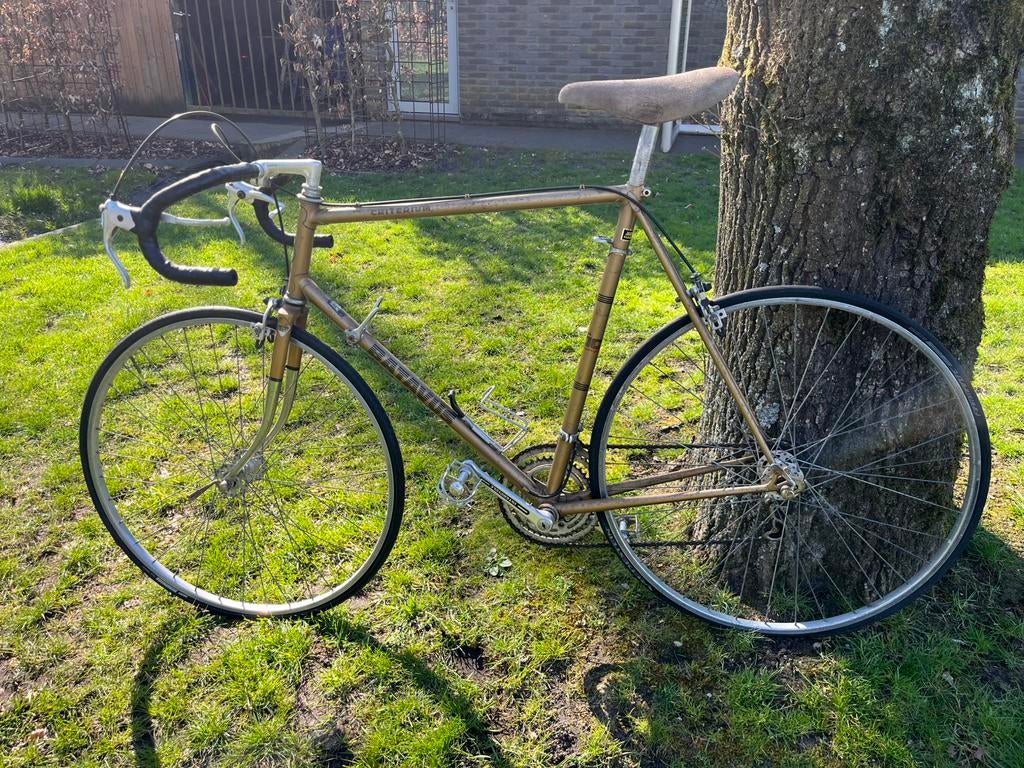 Retro koersfiets maat 65, Fietsen en Brommers, Fietsen | Racefietsen, Ophalen, Gebruikt, 10 tot 15 versnellingen, Batavus