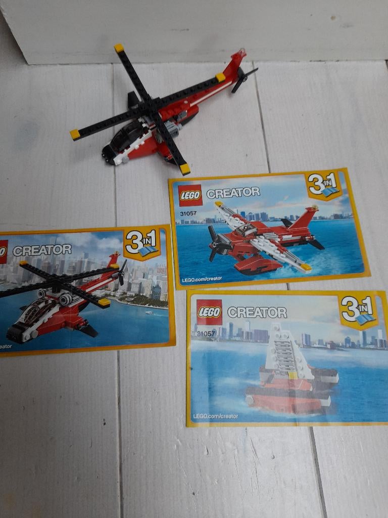 Lego Creator 3 in 1 31057 Rode Helikopter, Ophalen of Verzenden, Zo goed als nieuw, Complete set, Lego