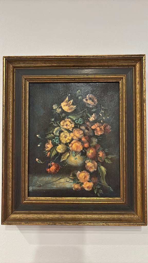 Olieverfschilderij – bloemstilleven – midden 20e eeuw, Ophalen