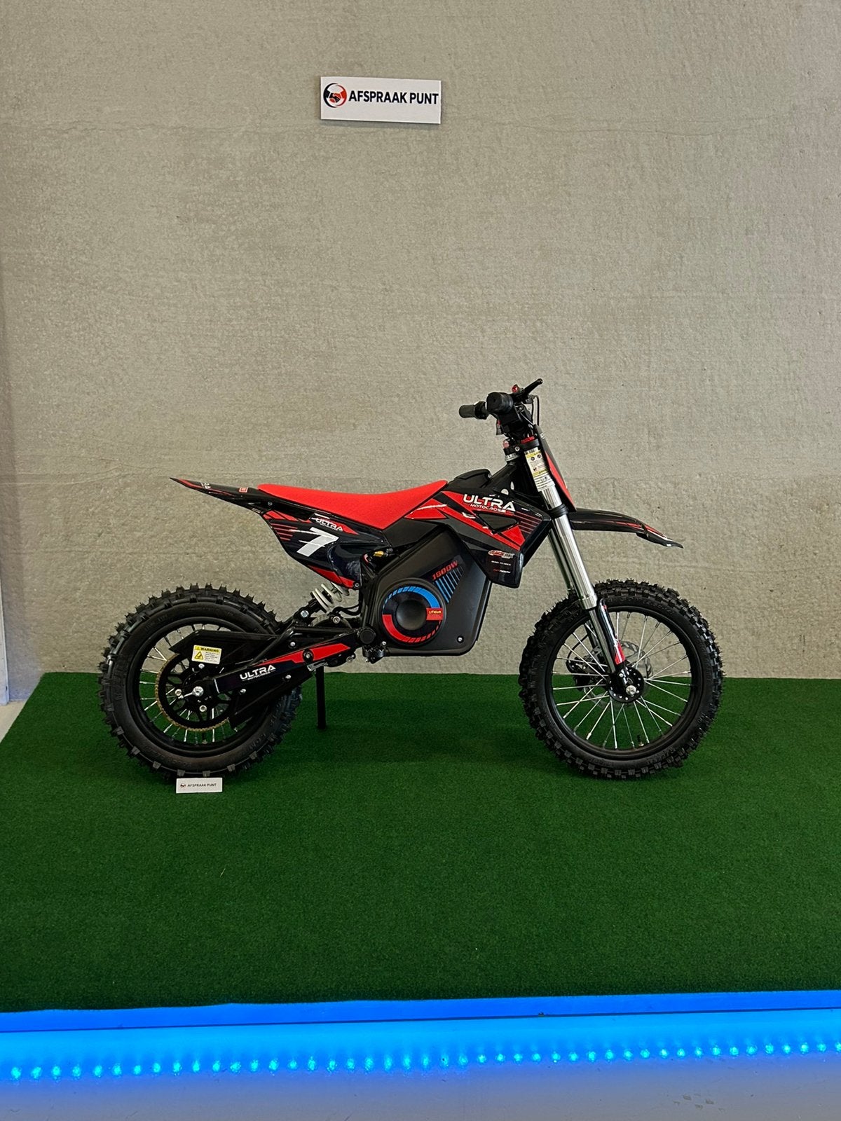 Nieuwe 1800 watt elektrische kinder crossmotor,groen of rood, Nieuw