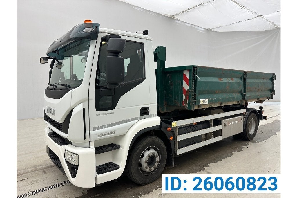 Iveco 160-280 met containersysteem en container 2023 TOP!, Achat, Euro 6, Entreprise, Noir