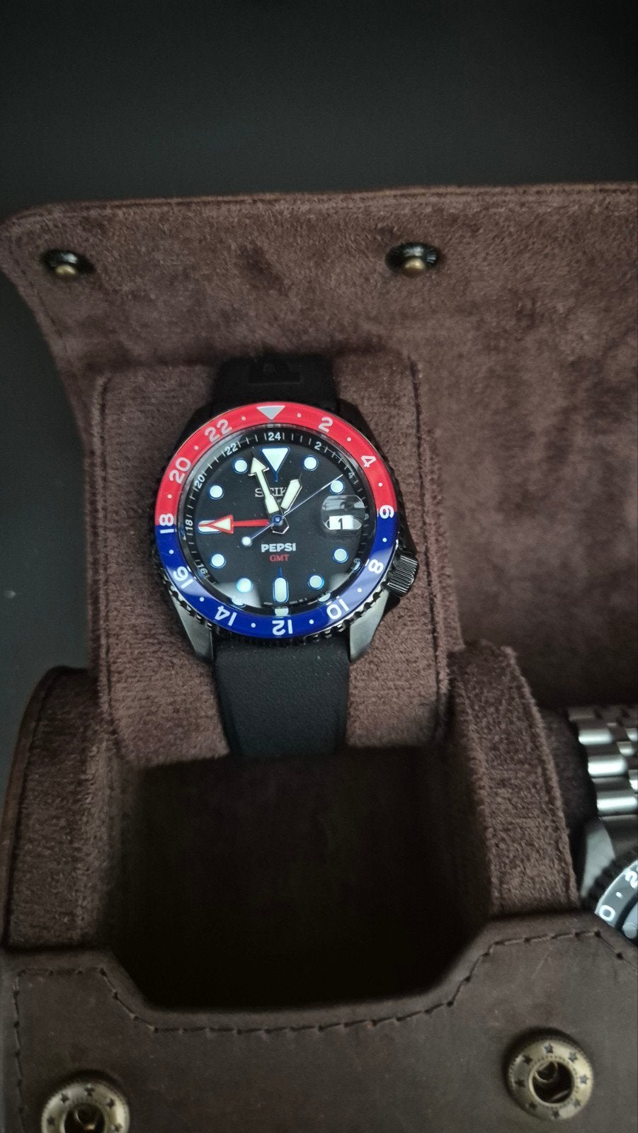 Seiko Pepsi limited edition, Montre-bracelet, Seiko, Enlèvement ou Envoi, Acier