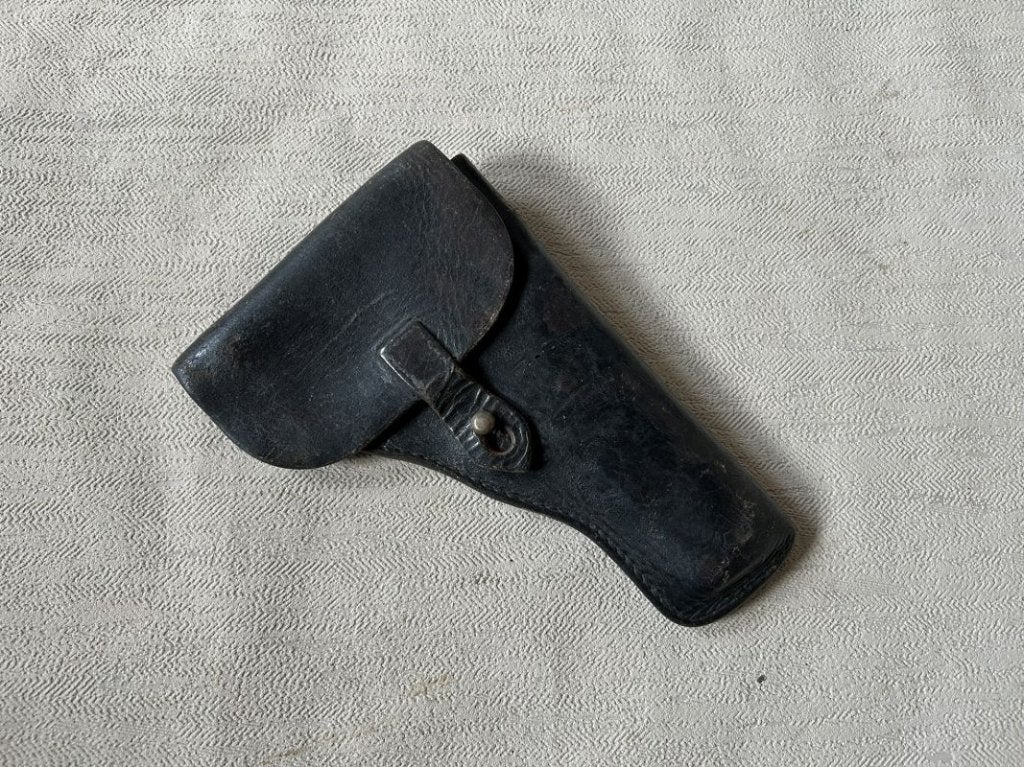 wo2 - lederen holster - onbekend, Verzamelen, Ophalen of Verzenden, Landmacht, Overige typen