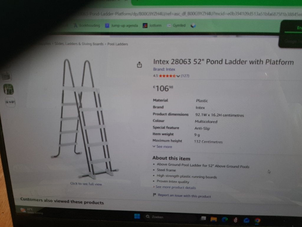 Zwembadladder en accesoires, Ophalen, Gebruikt, Ladder