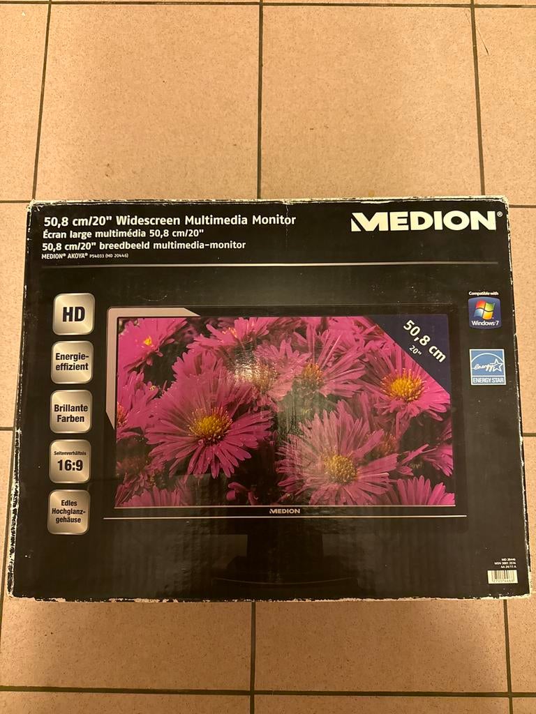 Medion 20 inch HD monitor, Enlèvement, Comme neuf