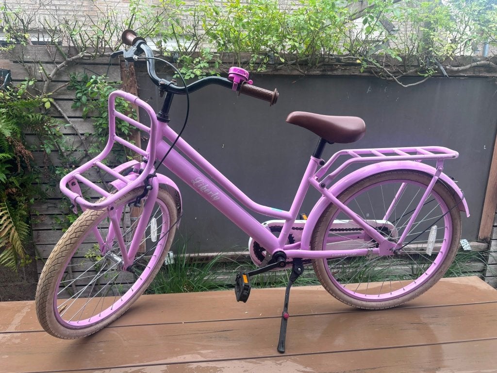 Meisjesfiets 22 inch, Fietsen en Brommers, Ophalen, Terugtraprem, 22 inch, Gebruikt