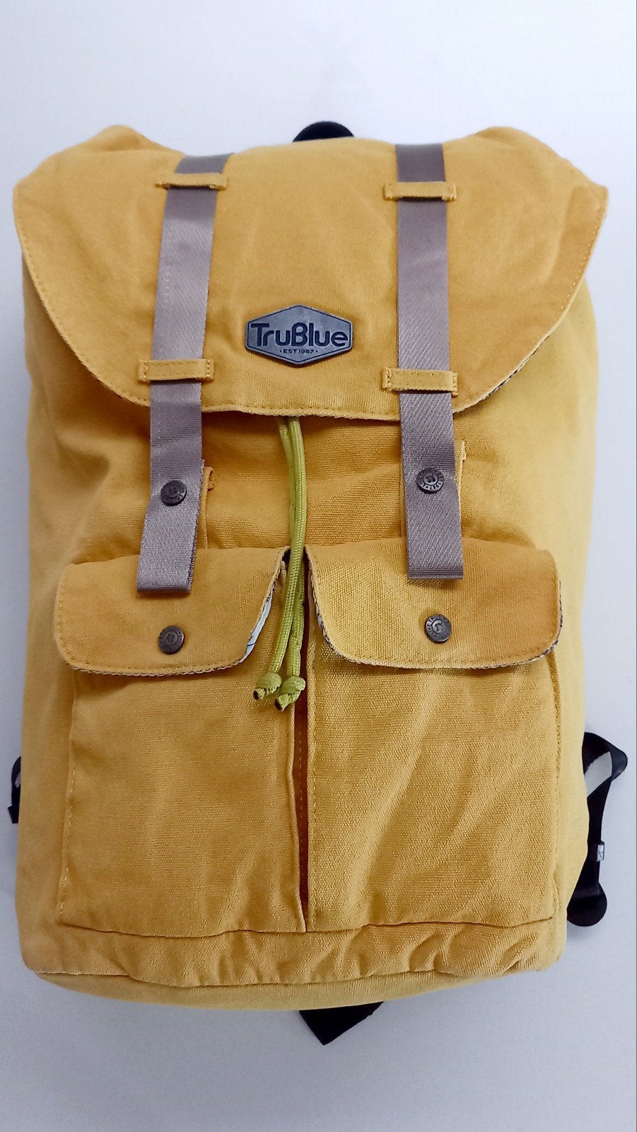 Trublue - Travel Backpack - Geel - Vintage look, Overige merken, Gebruikt, 25 tot 40 cm, Ophalen of Verzenden