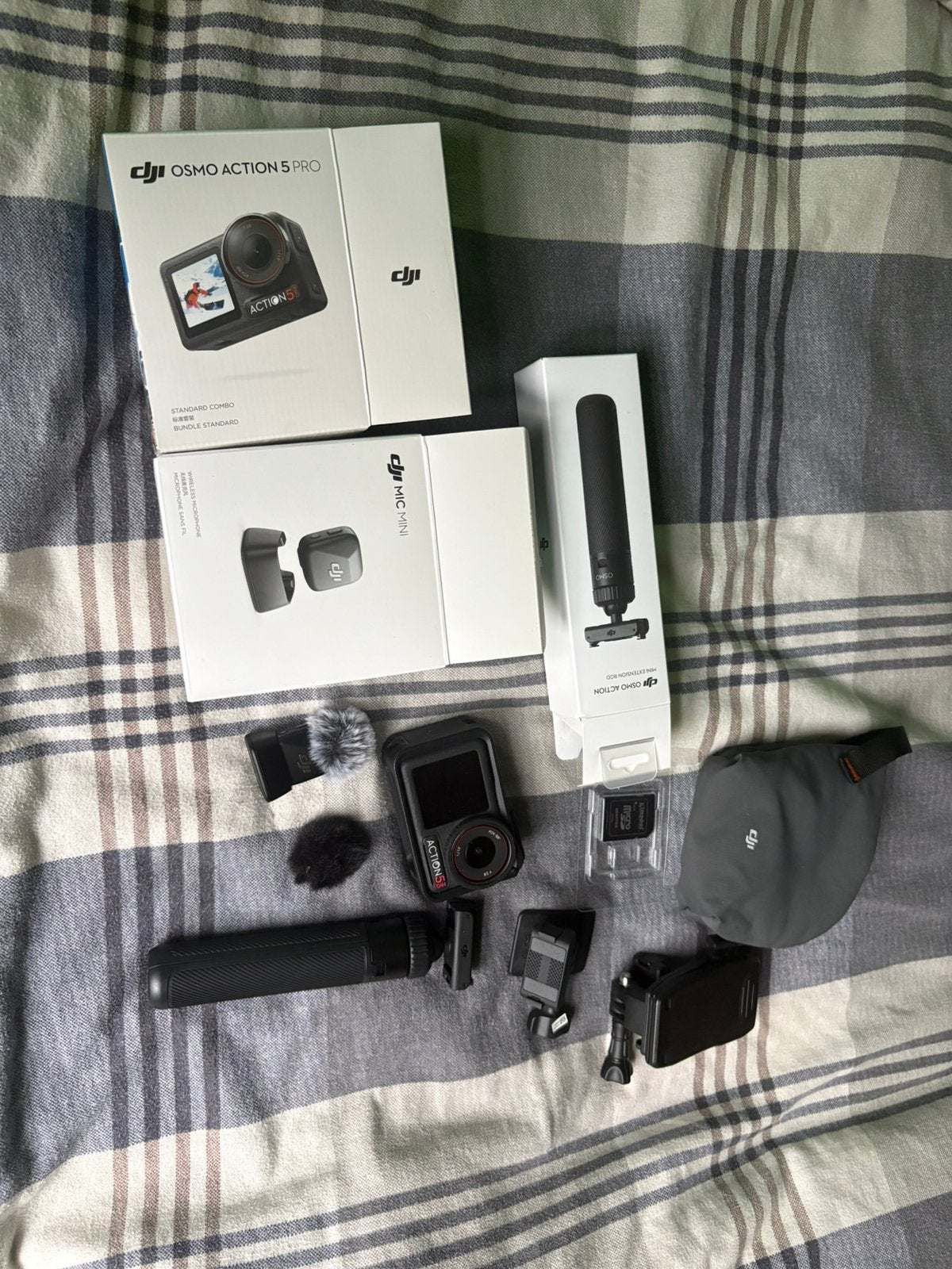 DJI Osmo Action 5 Pro – compleet pakket – nette staat, TV, Hi-fi & Vidéo, Caméras action, Enlèvement, Comme neuf