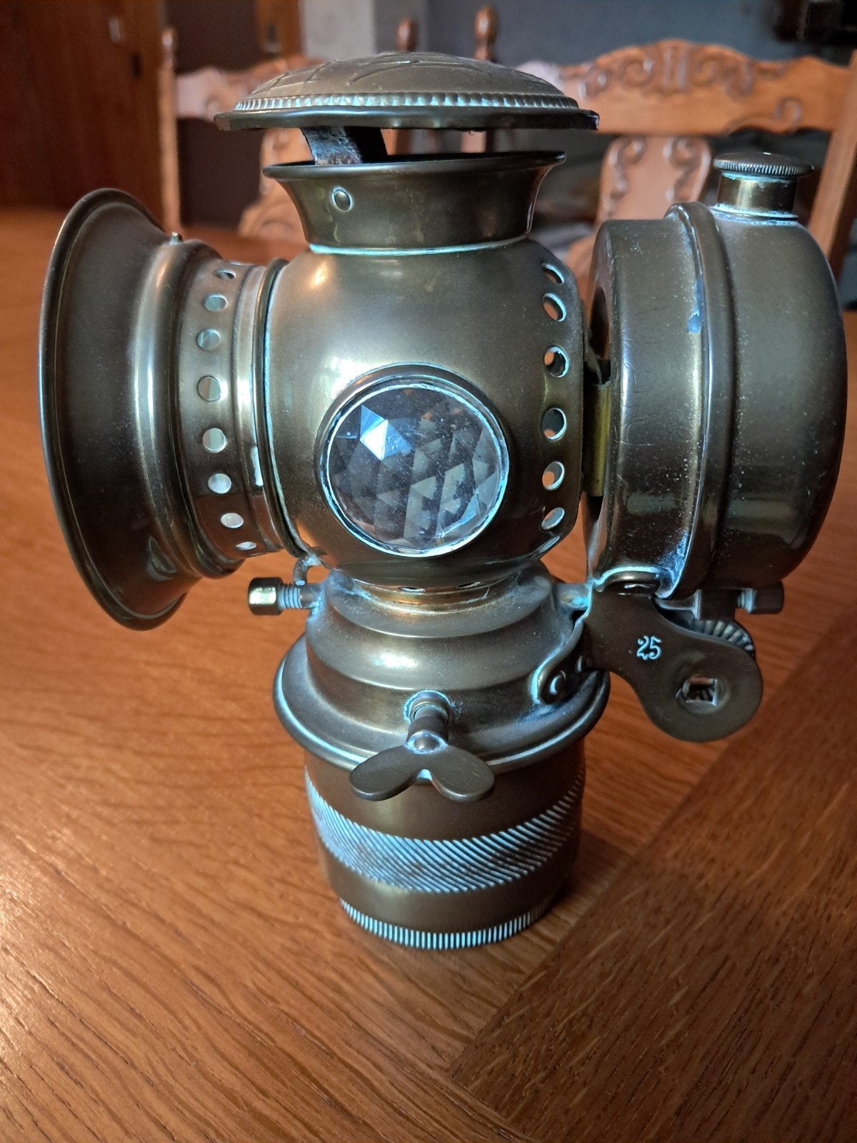 Antieke messing carbidlamp, Antiek en Kunst, Antiek | Verlichting, Ophalen