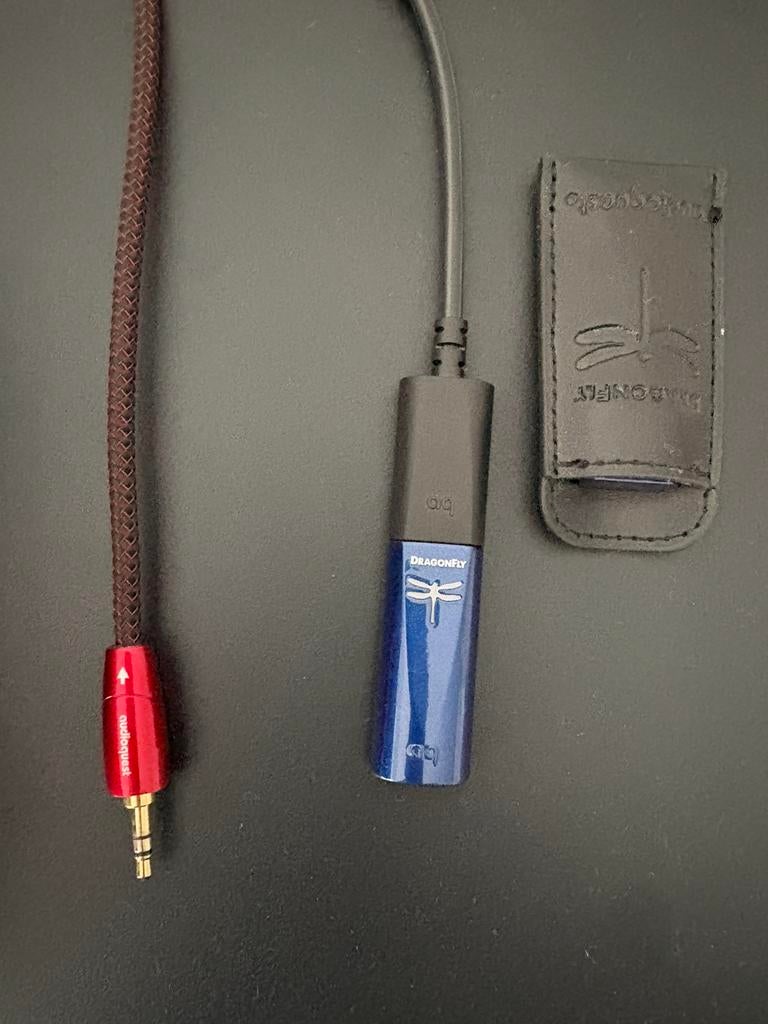 Audioquest Dragonfly met rca kabel, Enlèvement, Comme neuf