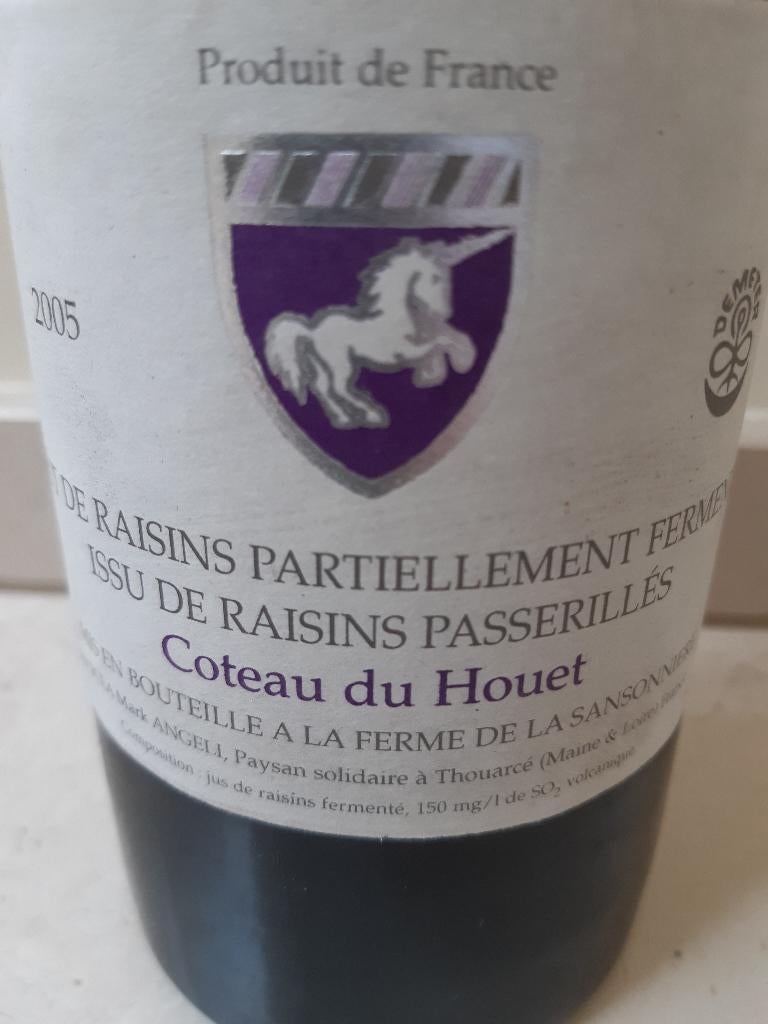 Loire - Coteau du Houet – Ferme de la Sansonnière 2005, Collections, Vins, Pleine, Comme neuf, Vin blanc, Enlèvement