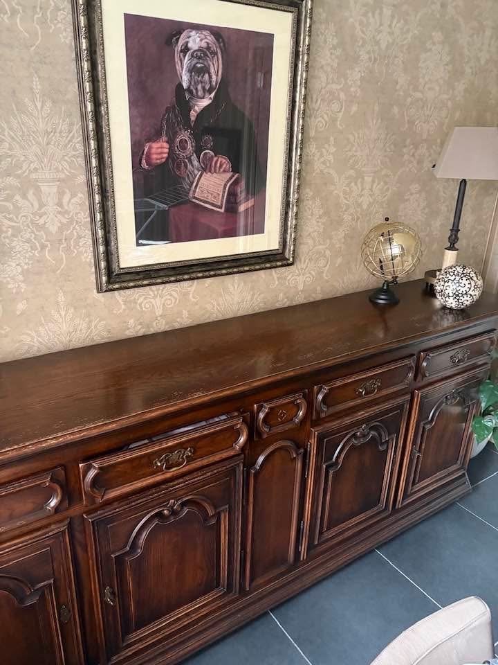 Dressoir, Ophalen, Gebruikt, Met deur(en), Eikenhout