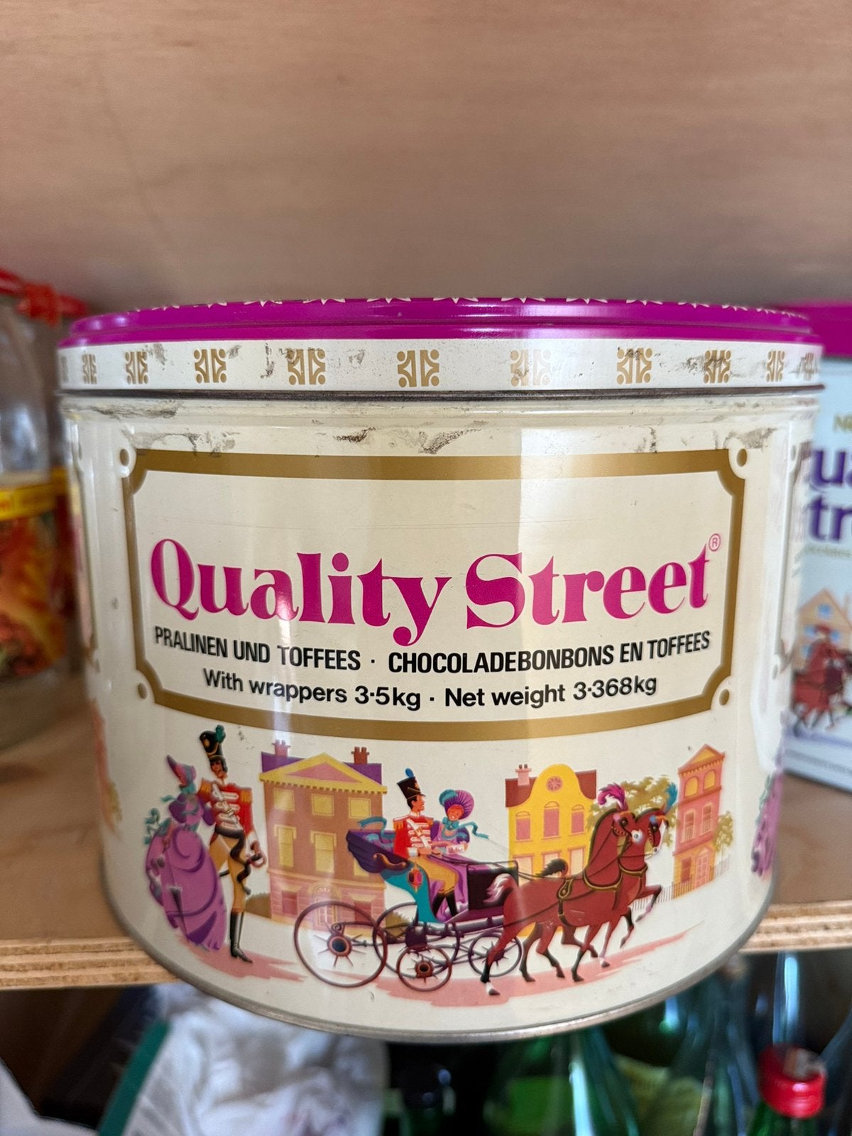 Blikken doos quality street, Enlèvement, Comme neuf
