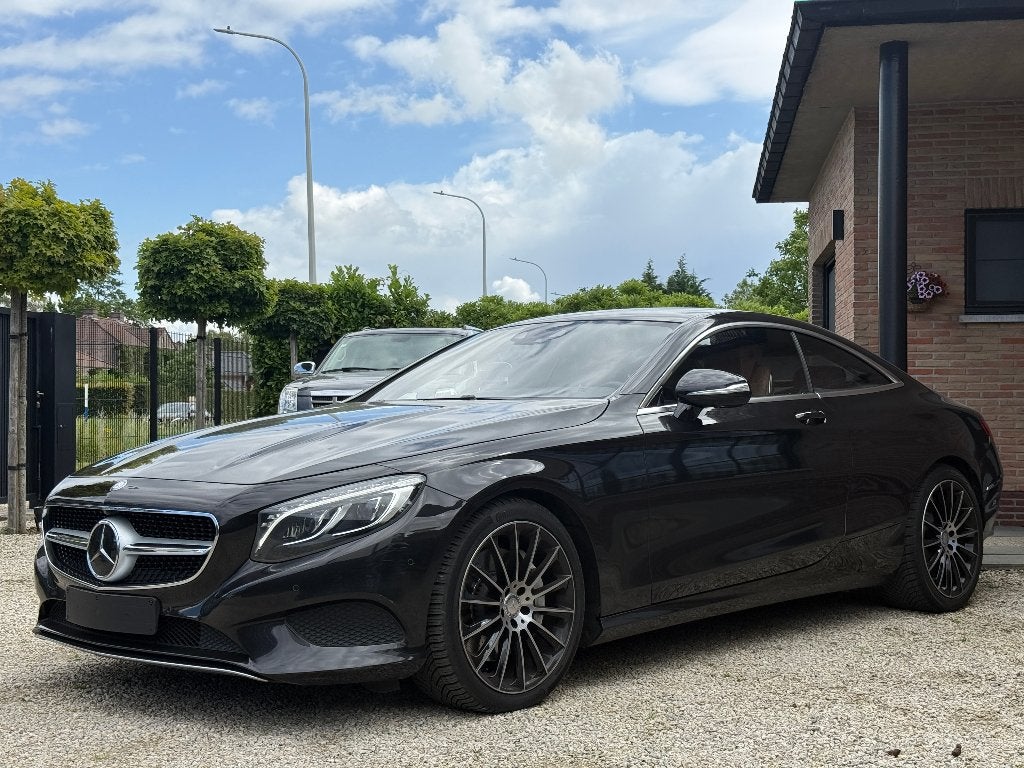 Mercedes S-Klasse Coupe S500 V8 BiTurbo, Auto's, Mercedes-Benz, Automaat, Zwart, Bruin, Vierwielaandrijving