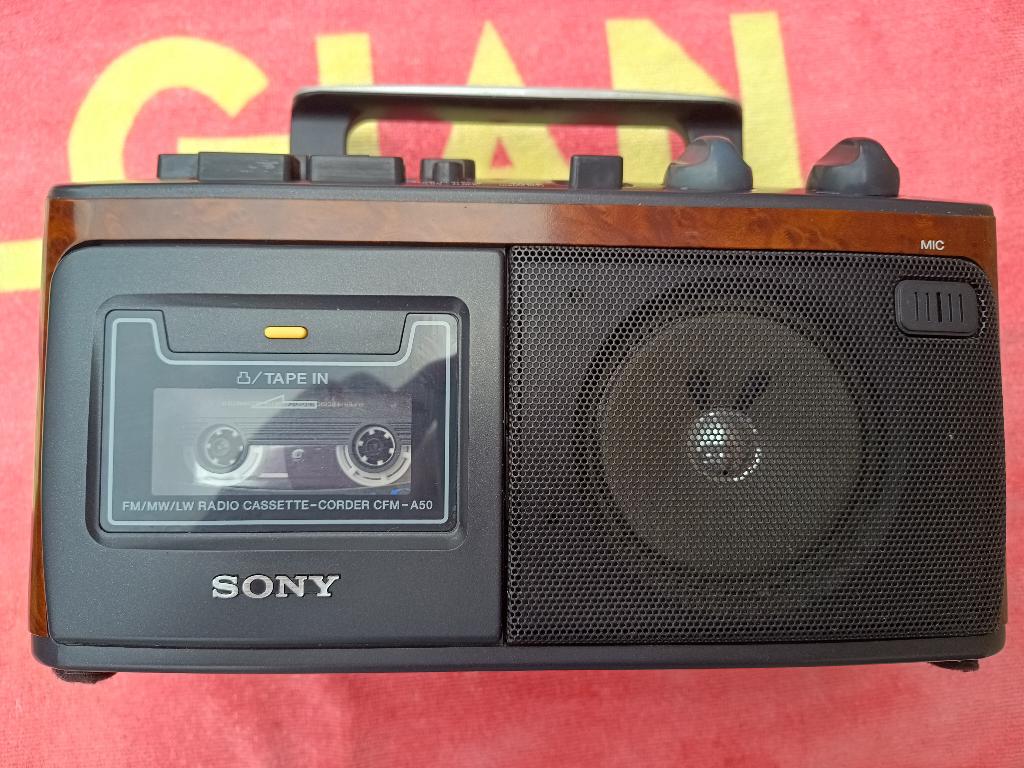Sony cassette-corder CFM-A50, Audio, Tv en Foto, Ophalen of Verzenden, Gebruikt, Radio