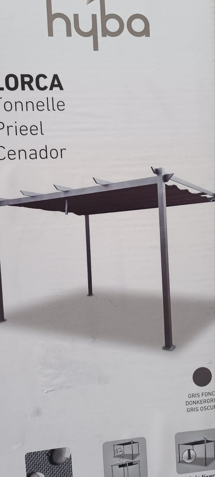 pergola aluminuim met schawuwdoek nieuw in de doos, Tuin en Terras, Overkappingen, Ophalen, Nieuw, Tuinpaviljoen