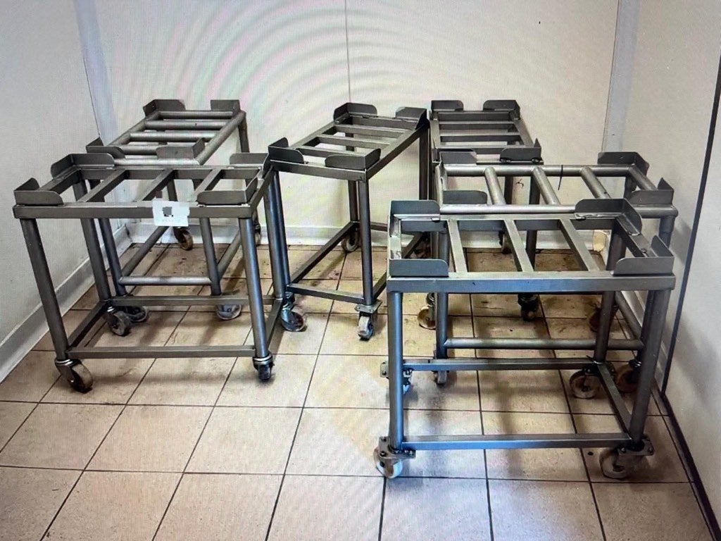 6 Chariot Inox à roulettes_____  à Bxl, Zakelijke goederen, Horeca | Overige, Ophalen