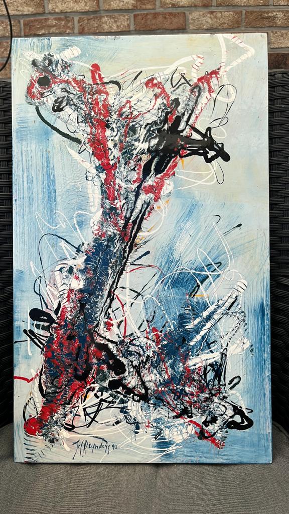 Composition abstraite de Jeff Reynders, Enlèvement