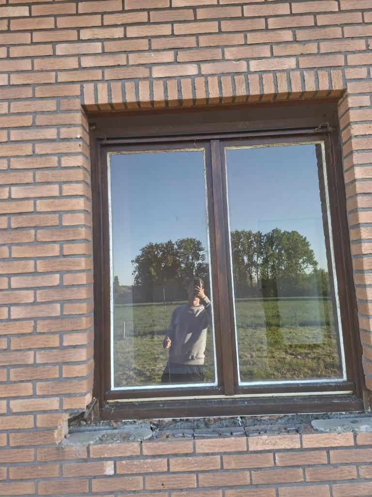 ramen en deuren in merantihout, Doe-het-zelf en Bouw, Glas en Ramen, Ophalen, Gebruikt, Gevelraam of Ruit