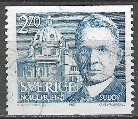 Zweden 1981 - Yvert 1157 - Frederick Soddy (ST), Verzenden, Zweden, Gestempeld