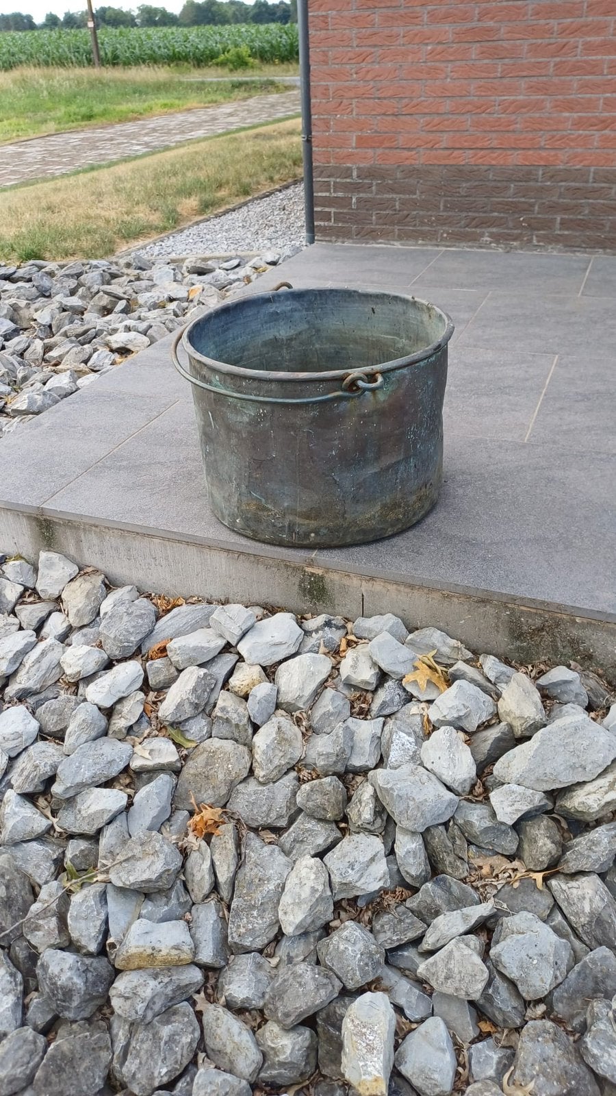 Kopere ketel, Ophalen, Koper