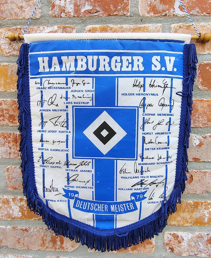 1980 HSV Hamburg beckenbauer fantastische wimpel, Ophalen of Verzenden
