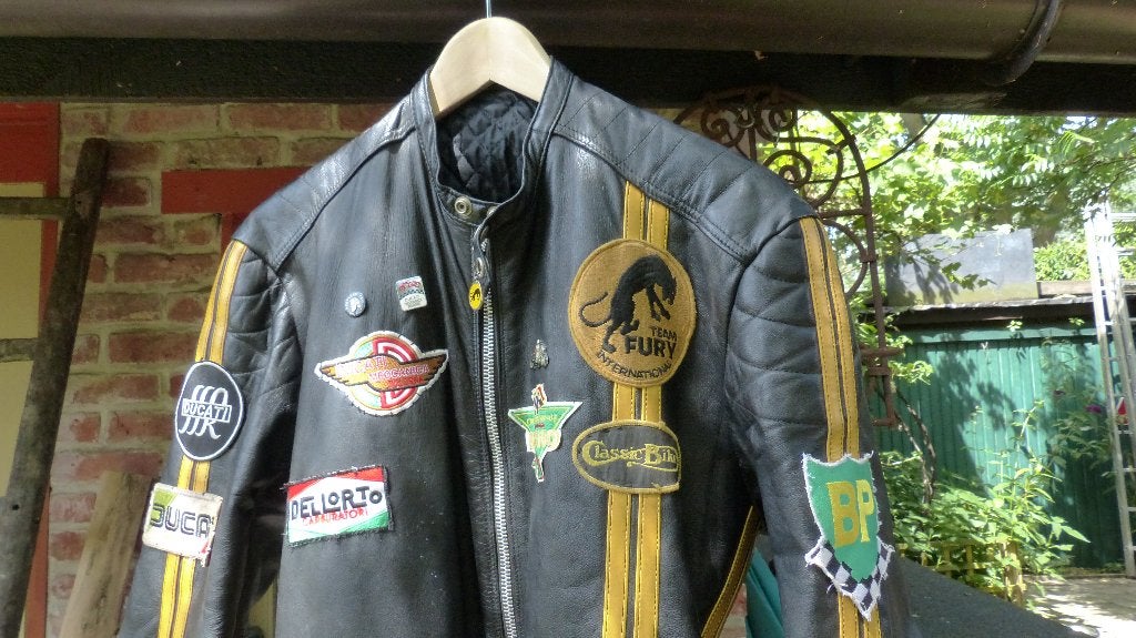 vintage lederen moto pak, Motoren, Ophalen, Tweedehands, Dames, Combipak