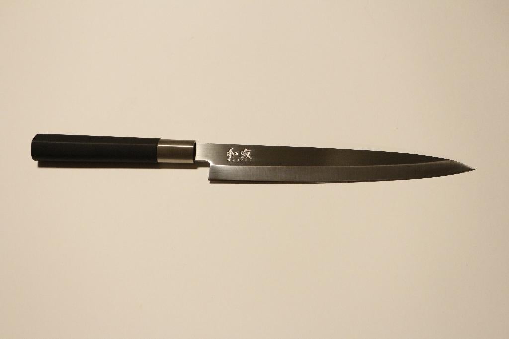 Yanagiba Japans mes 21cm (Kai Wasabi Black ), Enlèvement ou Envoi, Comme neuf, Autres matériaux, Couverts en vrac