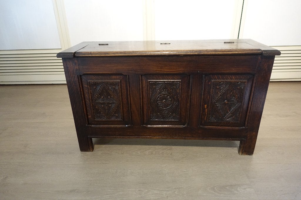 Coffre en bois (meuble de décoration et rangement), 25 à 50 cm, Moins de 100 cm, Comme neuf, Enlèvement