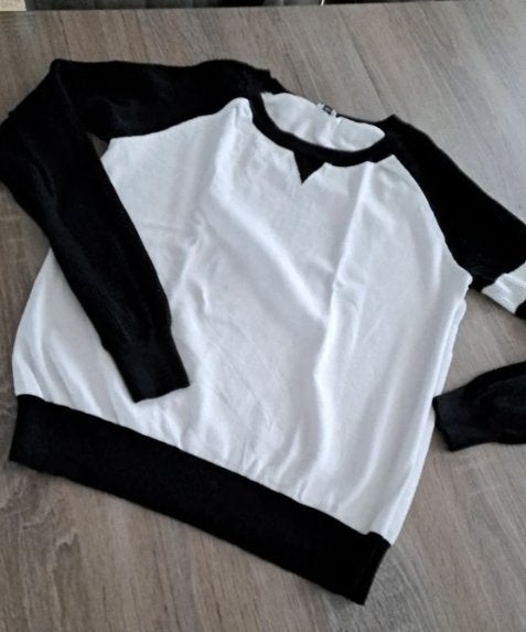 Pimkie zwart-wit trui'tje Medium, Vêtements | Femmes, Pulls & Gilets, Enlèvement ou Envoi, Comme neuf, Taille 38/40 (M), Multicolore