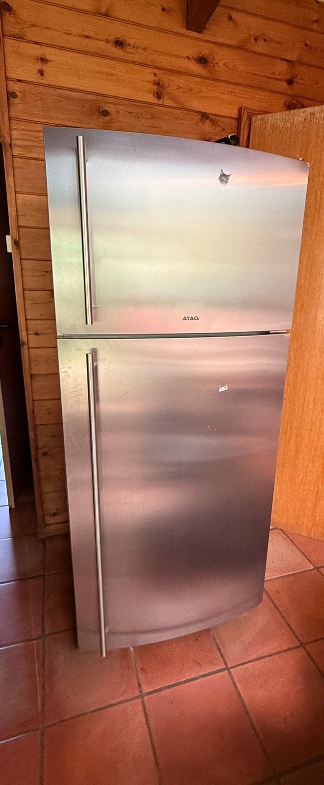 Frigo + vriezer ATAG 160hx70bx75d, Avec compartiment congélateur, 160 cm ou plus, Enlèvement, Utilisé