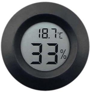 Digitale Hygrometer Thermometer Klimaatmeter - 41 mm - Zwart, Ophalen of Verzenden, Nieuw, Zwart
