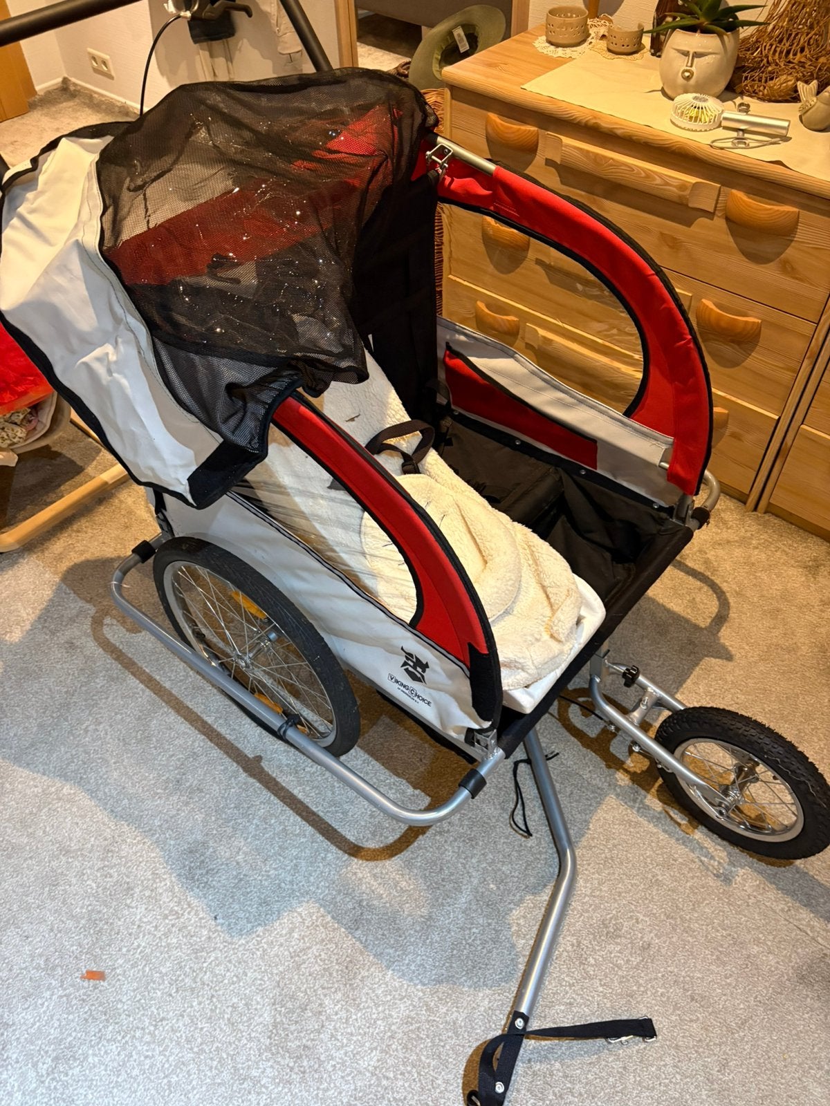 Fietskar voor 2 kinderen, Fietsen en Brommers, Ophalen, Zo goed als nieuw