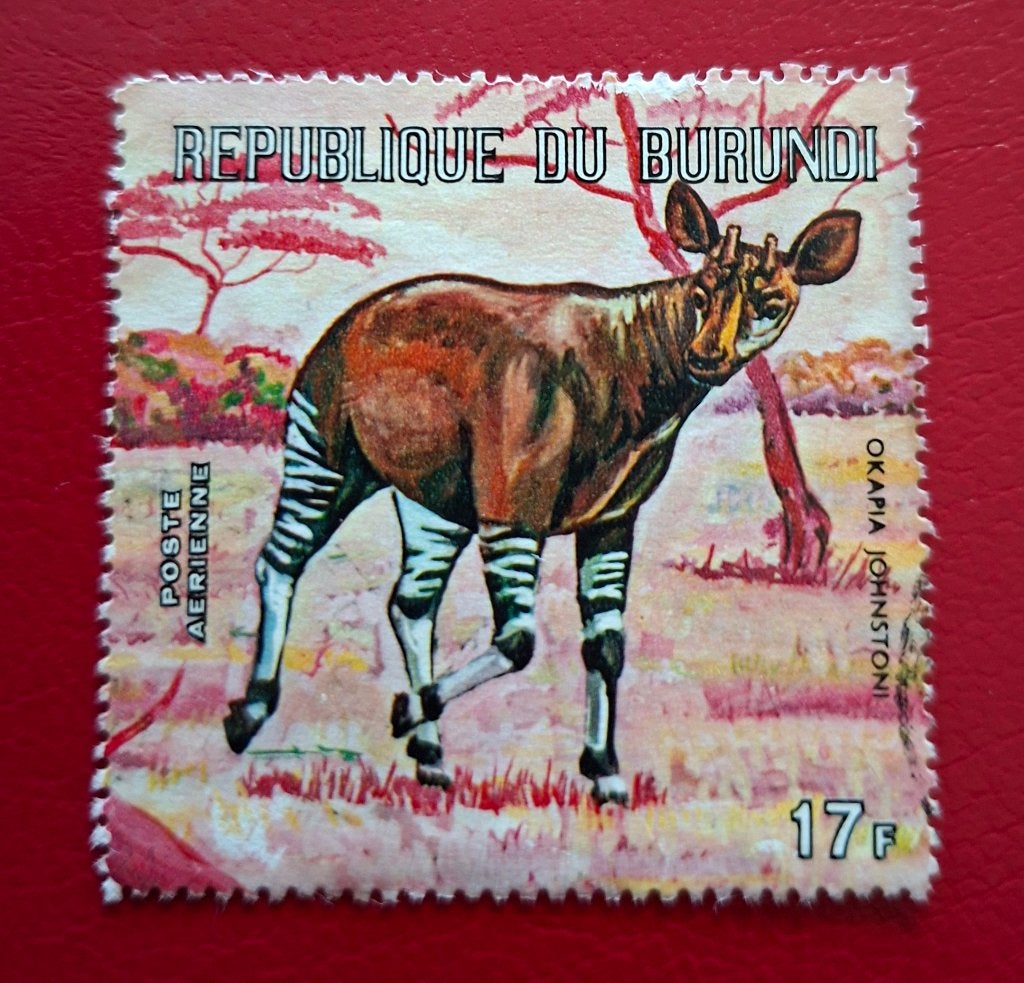 Postzegel Burundi OBP PA 202, Postzegels en Munten, Ophalen of Verzenden, Gestempeld