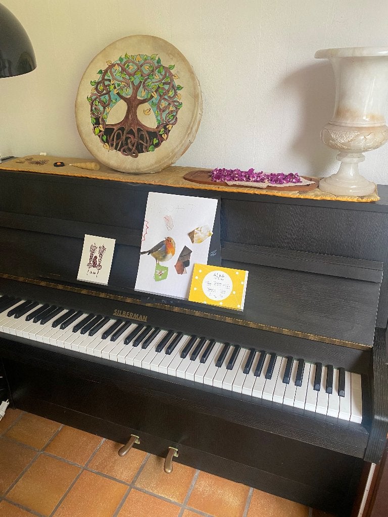 Silberman zwarte upright piano, Muziek en Instrumenten, Piano's, Gebruikt, Piano, Zwart, Hoogglans, Ophalen