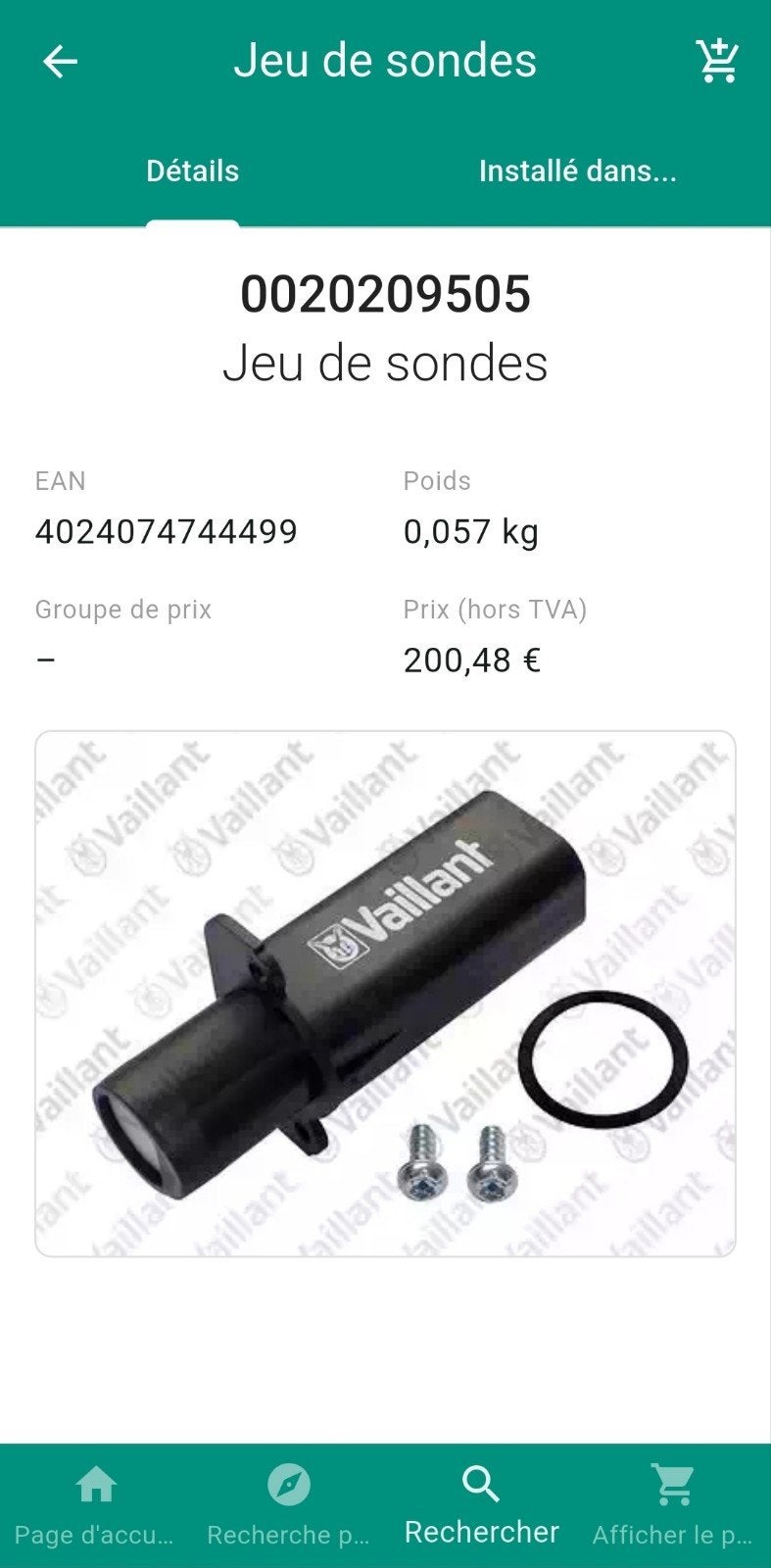 Vaillant CO-sondeset (100% nieuw), Ophalen of Verzenden, Nieuw