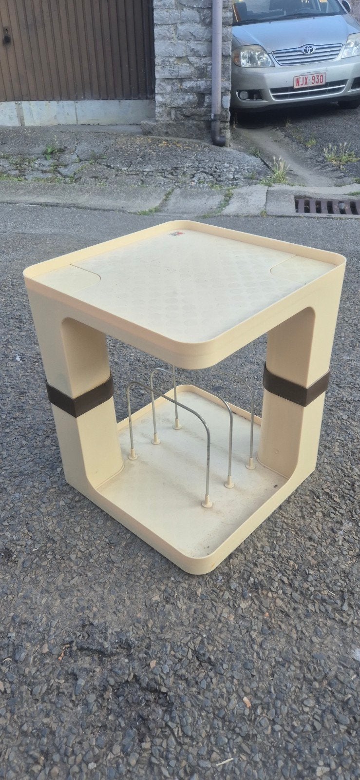 a vendre, Magnifique table d'appoint vintage année 70, Enlèvement ou Envoi, Tourne-disque